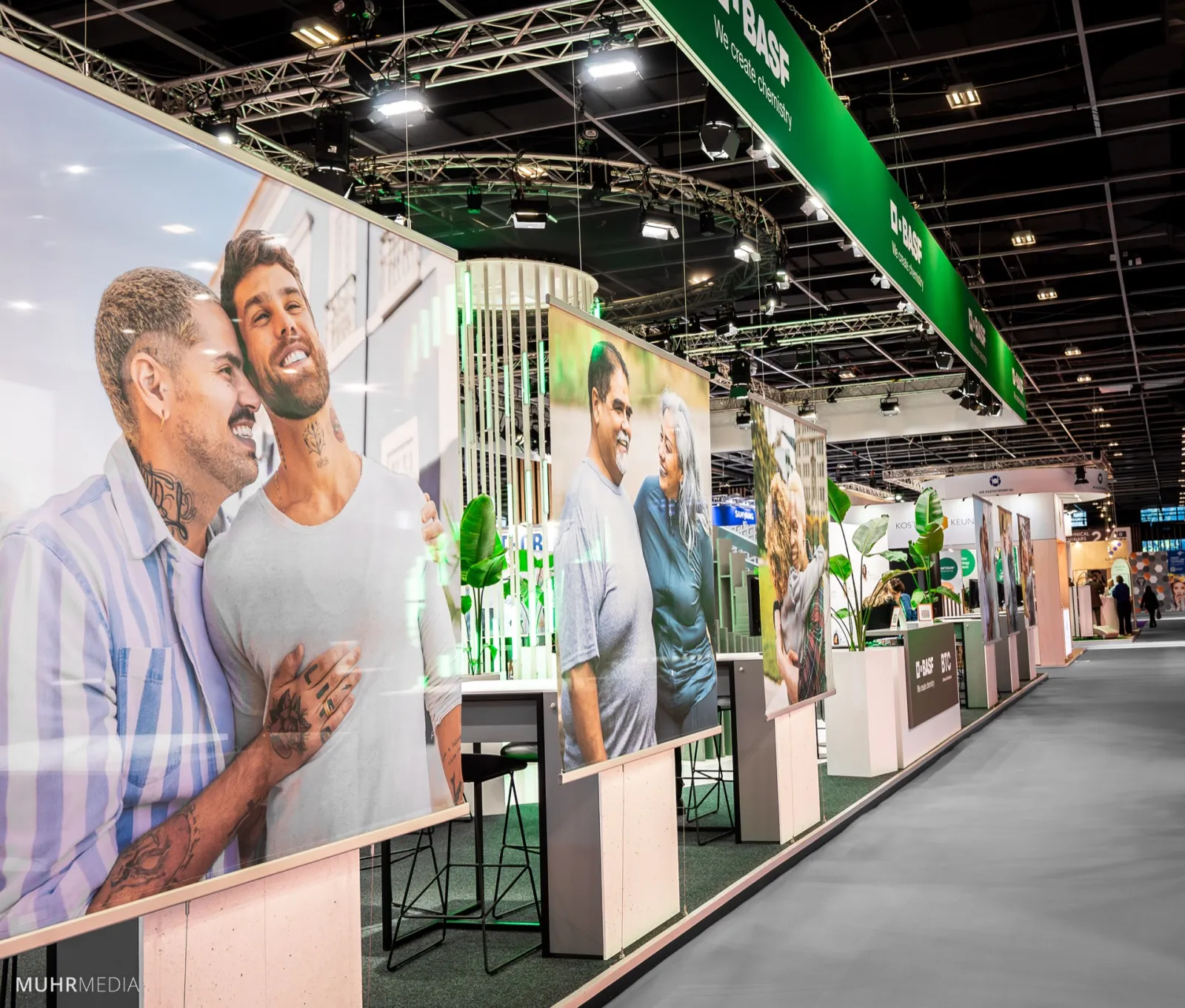 Messestand von BASF auf der in-cosmetics in Paris