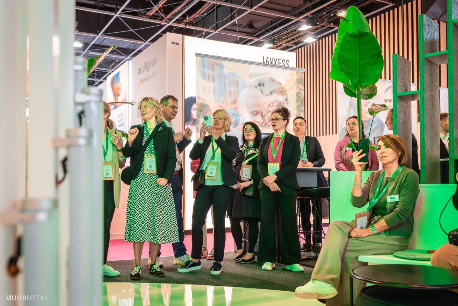 Standteam auf einer Fachmesse